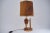 1950`s English Marquetry Wood Inlaid Table Lamp, Sport Cricket Theme, Rewired For Sale - Image 12 of 13
