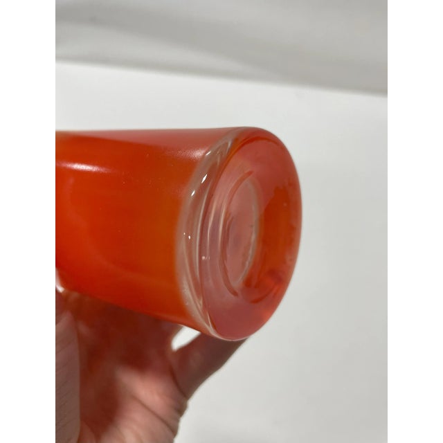 Set of 4 Mid-Century Bendo Faded Orange Tumblers For Sale In Nashville - Image 6 of 6