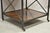 Brown Late 20th Century Industrial Style Iron and Wood X-Frame One Drawer Square Modern Side End Table For Sale - Image 8 of 11