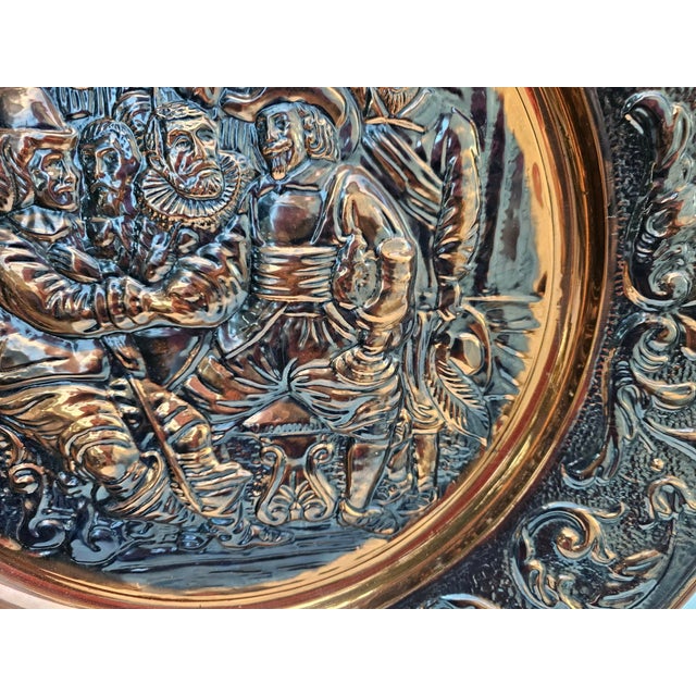 1970s Copper Bas-Relief Beer Tavern, 1950s For Sale - Image 5 of 9