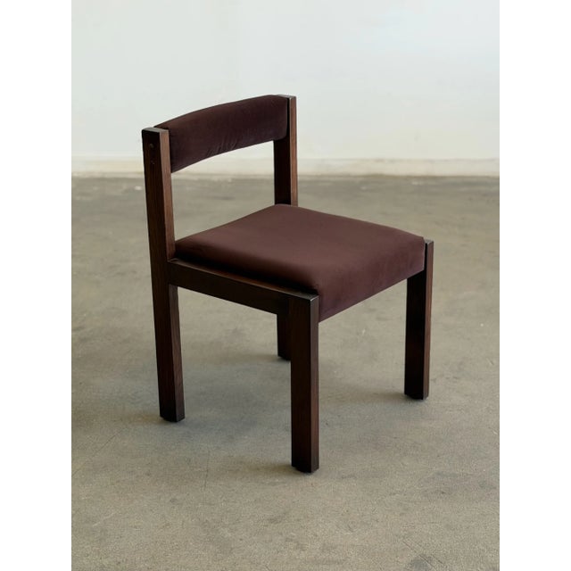 Not Yet Made - Made To Order Made to Order Minimal Walnut Dining Chairs For Sale - Image 5 of 16