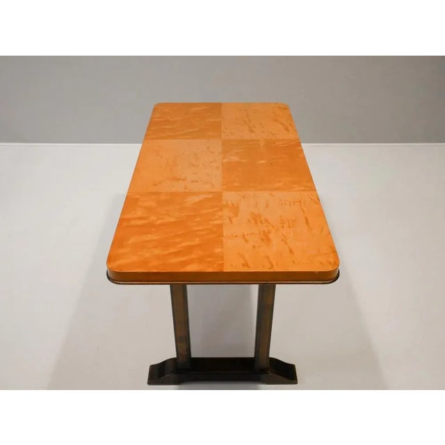 Amazing chess veneered top and stained birch legs. Its very much alike a Axel Einar Hjorth table, all is the same with...