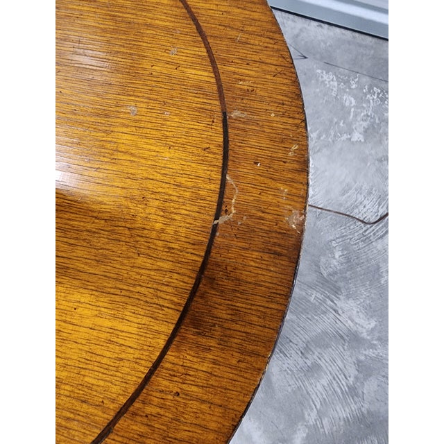 Vintage Neoclassical Style Floor Lamp With Table For Sale - Image 11 of 12