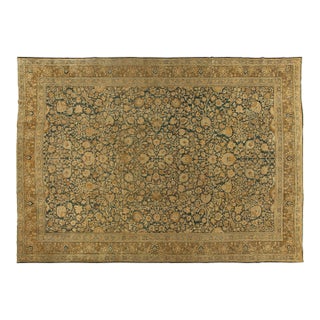 Antique Persian Tabriz Handwoven Wool Rug For Sale