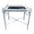 Vintage White Square Thomasville Allegro Faux Bamboo Side Table For Sale