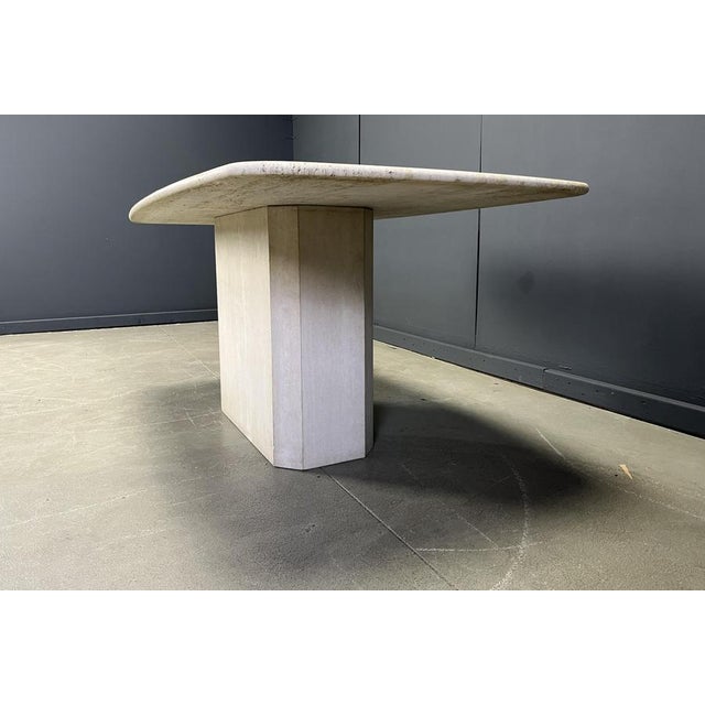 Vintage Travertine Dining Table, 1970s For Sale - Image 8 of 15
