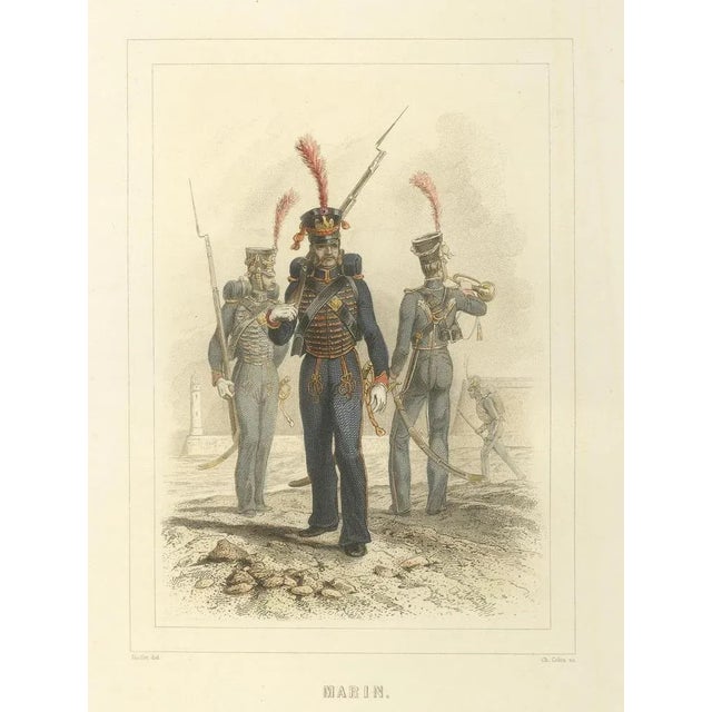 Paper Napoleonic Guard Soldiers Grenadier, 1859, Paper, Set of 3 For Sale - Image 7 of 10
