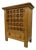 Brutalist Dutch Carved Oak Cabinet, 1960s For Sale