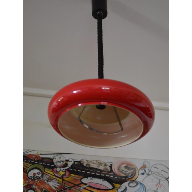 Mid-Century Modern Space Age UFO Pendant Lamp, 1970 For Sale - Image 3 of 15
