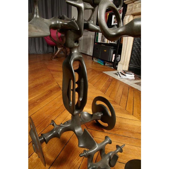 Solid Bronze Sculpture by Victor Roman, 1970s For Sale - Image 9 of 11