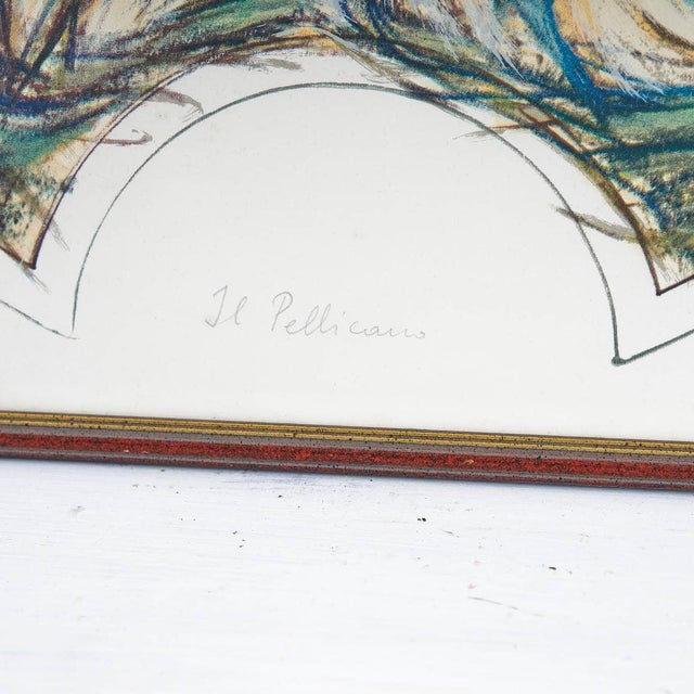 Fiorenzo Gobbo, The Pelican, Art Print, Framed For Sale - Image 3 of 8