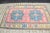 Turkish Vintage Pink and Blue Oushak Area Rug For Sale - Image 3 of 11