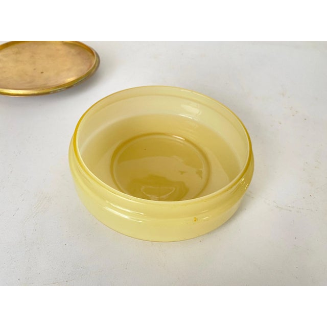 This Box is a opalaline and cloisonné Box. It has been made in czechoslovakia in the 20th Century. Brown Color. The...