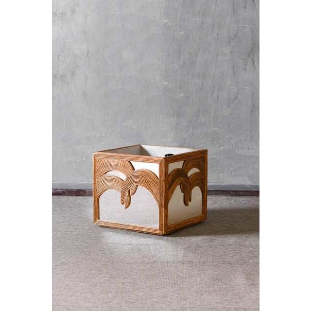 Large vivai del sud planter with wooden structure and mirror with palm trees, and invisible wheels product details...