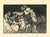 Disparate matrimonial - from Los Proverbios is an original black and white etching realized by Francisco Goya (1746-1828)....