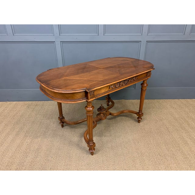 Wood Antique French Walnut Centre Table, 1890 For Sale - Image 7 of 14