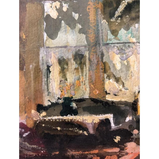 Joseph Mittey, Le salon ensoleillé, Gouache on Canson Paper, Framed For Sale - Image 5 of 10