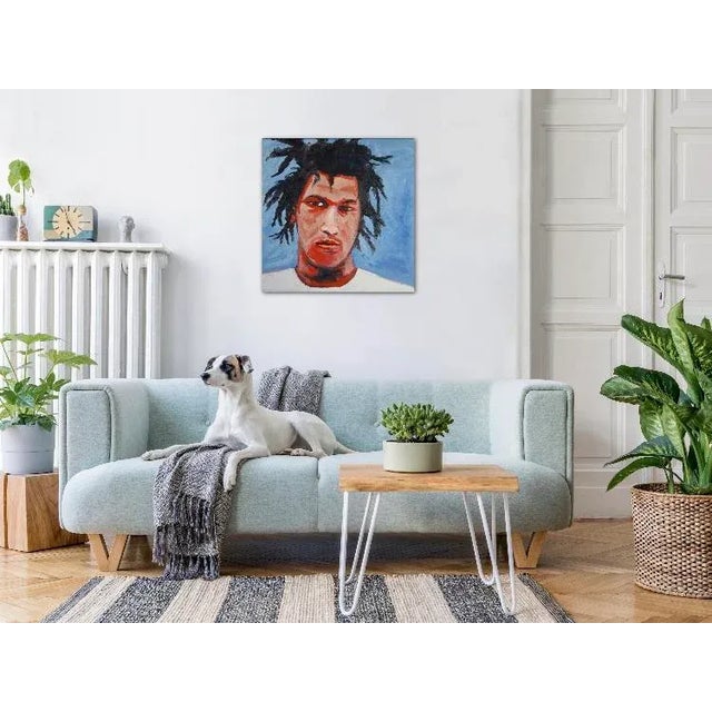 Modern Contemporary Pop Art Portrait (Original Oil on Canvas) For Sale - Image 4 of 7