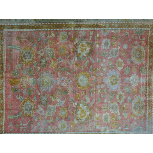 1980s Oushak Rug - 8'3" X 9'8" For Sale In New York - Image 6 of 9