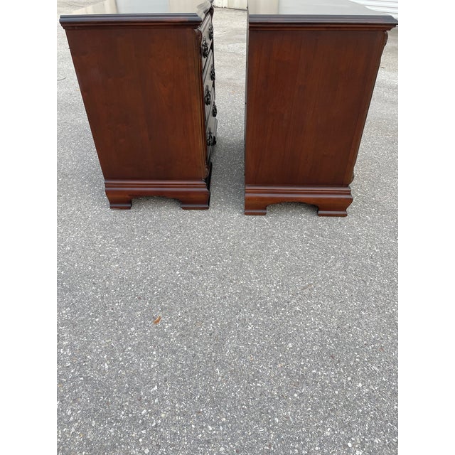 Chocolate Bernhardt Pair of Nightstands For Sale - Image 8 of 8