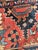 Antique Heriz Village Carpet Rare Camel Border with Coral Ground in Naive Harshang Design with Sickle Leaf Motif Rug 9.4 x 11.4 For Sale - Image 15 of 16
