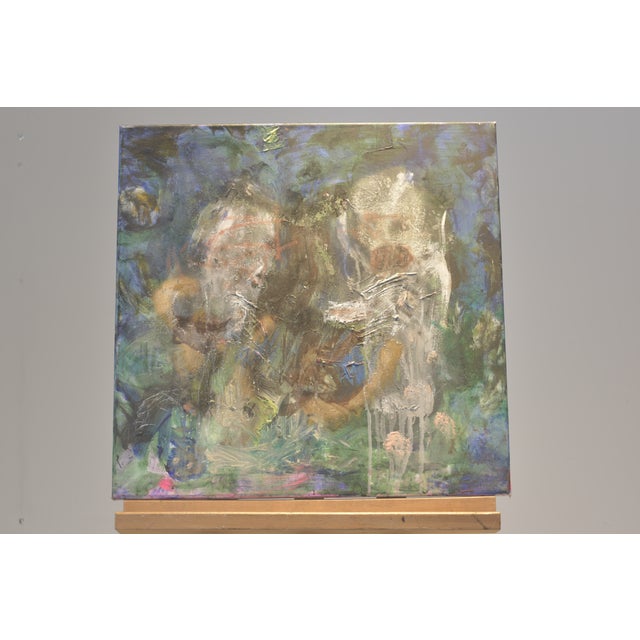 Abstrakte Figuren, Oil on Canvas, Circa 2000 For Sale - Image 6 of 6