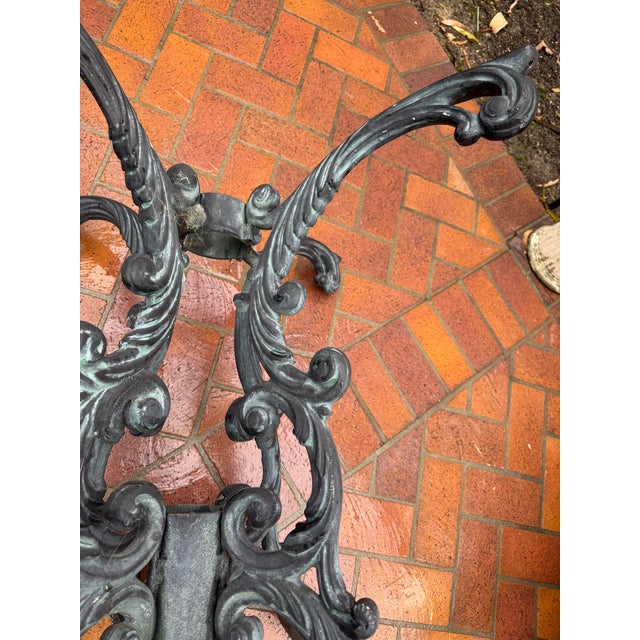 Vintage Hollywood Regency Molla Cast Aluminum Table Base For Sale In Los Angeles - Image 6 of 8