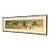 Late 20th Century Gold Leaf Painting Large Panoramic Japanese Imperial Court Scene Vintage Art For Sale