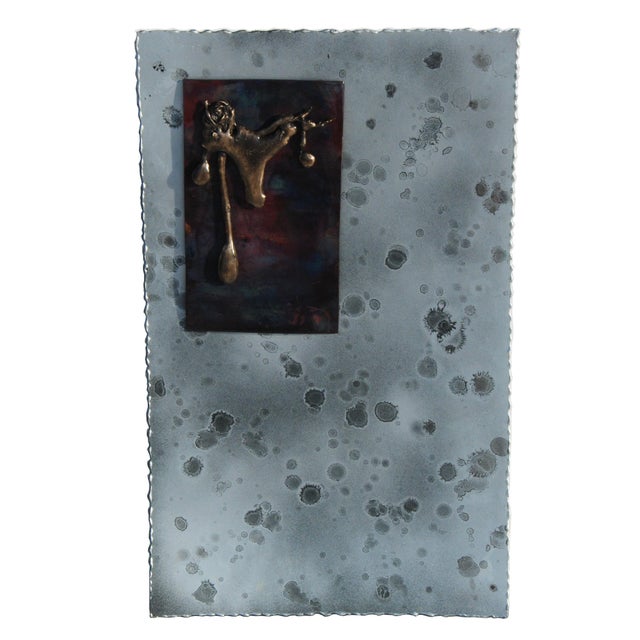 Abstract Metal Relief by Navid Ghedami For Sale - Image 9 of 10