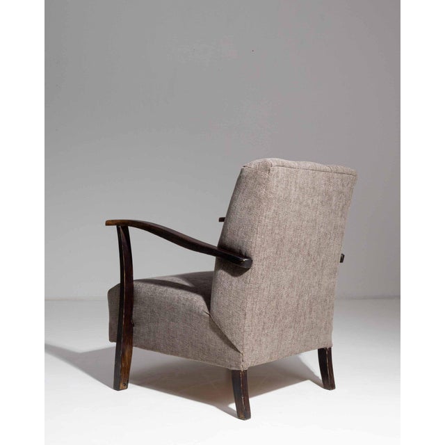 Gray 19th Century France Gray Wood Armchair For Sale - Image 8 of 10