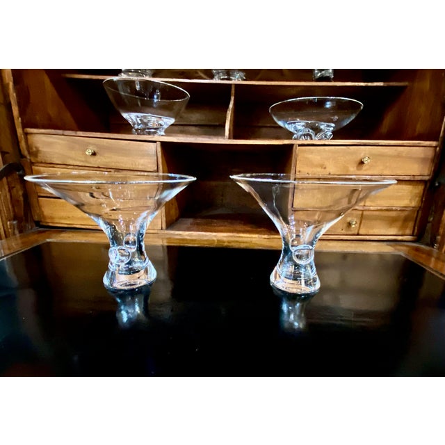1950s Pair Steuben Footed Bowls, C. 1950 - 1960 For Sale - Image 5 of 7