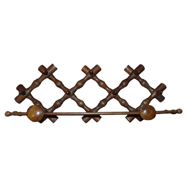 Vintage Wooden Rack, 1970s For Sale