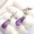 1980s Pair of Tiffany & Co Paloma Picasso X Drop Diamond Amethyst Night Day Platinum Earrings For Sale - Image 9 of 16