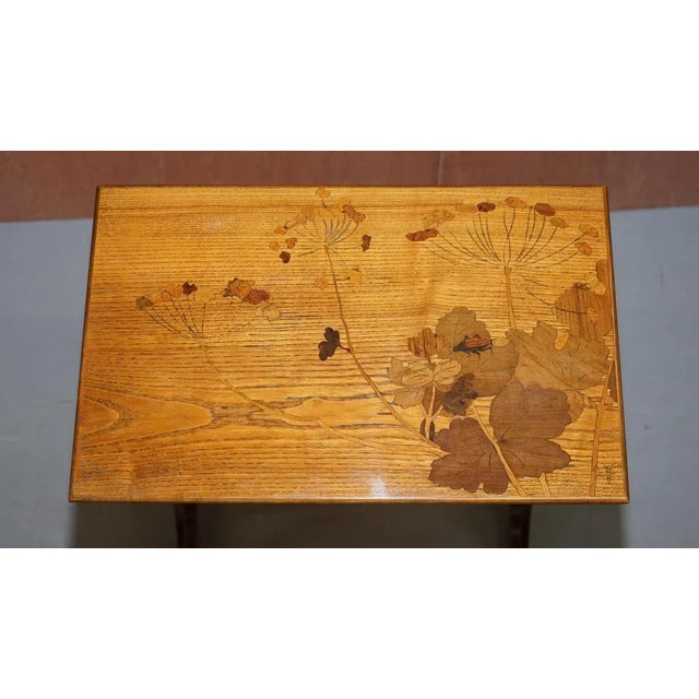 Art Nouveau Nesting Tables by Emile Galle, Set of 4 For Sale - Image 5 of 18