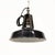 Factory Pendant Lamps with Enamel Black Shade, Set of 2 For Sale - Image 5 of 8