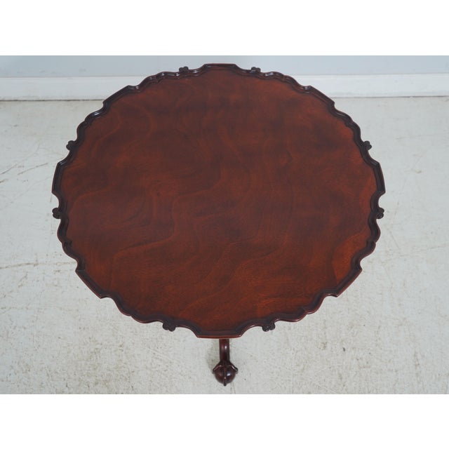 Kindel Furniture Kindel Winterthur Collection Mahogany Tilt Top Table For Sale - Image 4 of 12