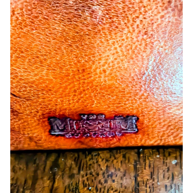 Italian Leather Photo Album With Cherub Carvings – Museum Company For Sale - Image 9 of 9