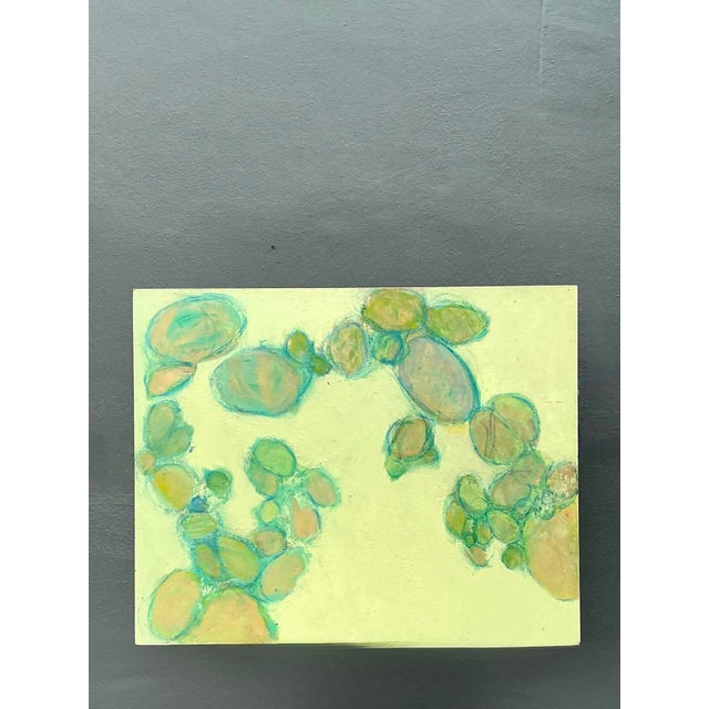 Vintage Original Abstract Oil on Canvas For Sale - Image 9 of 12