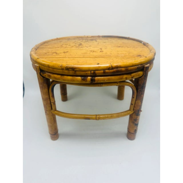 Vintage Rattan Footstool For Sale In Charleston - Image 6 of 9