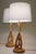 1950s Large Pair of 1950s Danish Atomic Modern Ash Wood Organic Seaweed Table Lamps Attributed to Modeline For Sale - Image 5 of 10