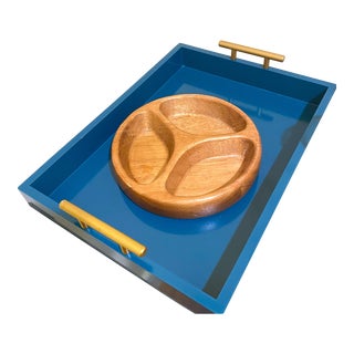 Mid-Century Danish Modern Jens Quistgaard Dansk Teak Wood Divided Tray For Sale