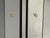 Silver Hollywood Regency Style, Distressed Glass, Mirrored Demilune Cabinet For Sale - Image 8 of 12