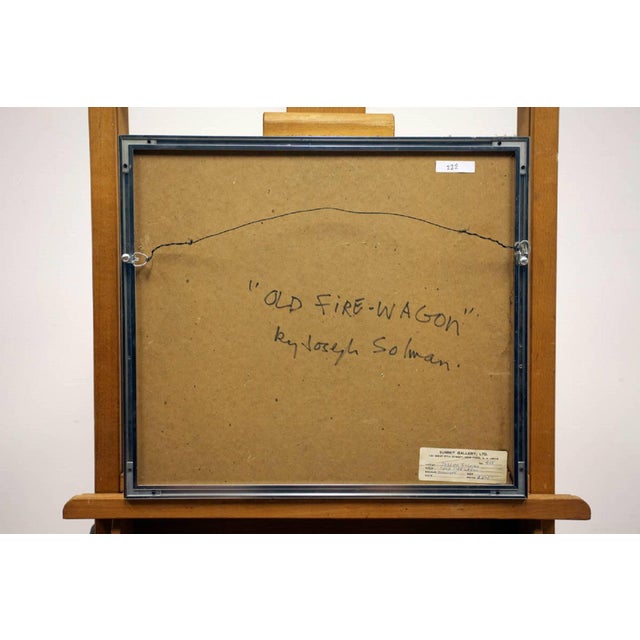 Modern Joseph Solman, Old Fire Wagon, Monotype For Sale - Image 3 of 4