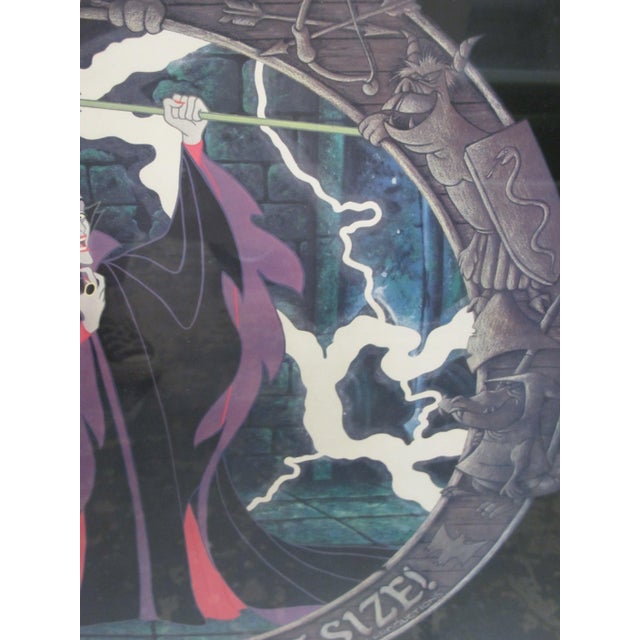 1980s Walt Disney Maleficent 'You Want What Size!' Sleeping Beauty Ooak Display Print For Sale - Image 5 of 17