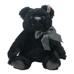 Vintage Steiff Limited Edition "Black Jackie" Mohair Teddy Bear - Mint With Tags
