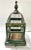 Antique Hand-Painted Green Wood and Wire Birdcage For Sale - Image 4 of 11
