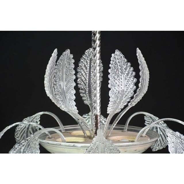 1940s Lovely Art Deco Barovier E Toso Chandelier, Murano Glass For Sale - Image 14 of 14