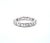 White 2.24 Ct Emerald Cut East-West Bezel Set Eternity Band Size 6.5 For Sale - Image 8 of 8