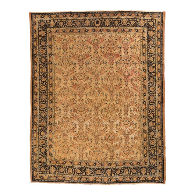 Antique Persian Mashhad Rug - 10'08 x 13'08 For Sale