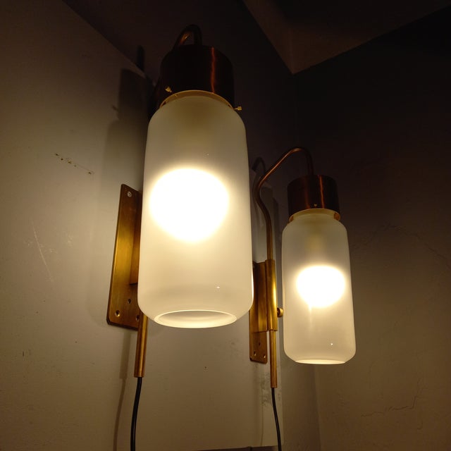 LP10 Bidone Wall Light in Brass by Luigi Caccia Dominioni for Azucena, 1990s, Set of 2 For Sale - Image 9 of 17
